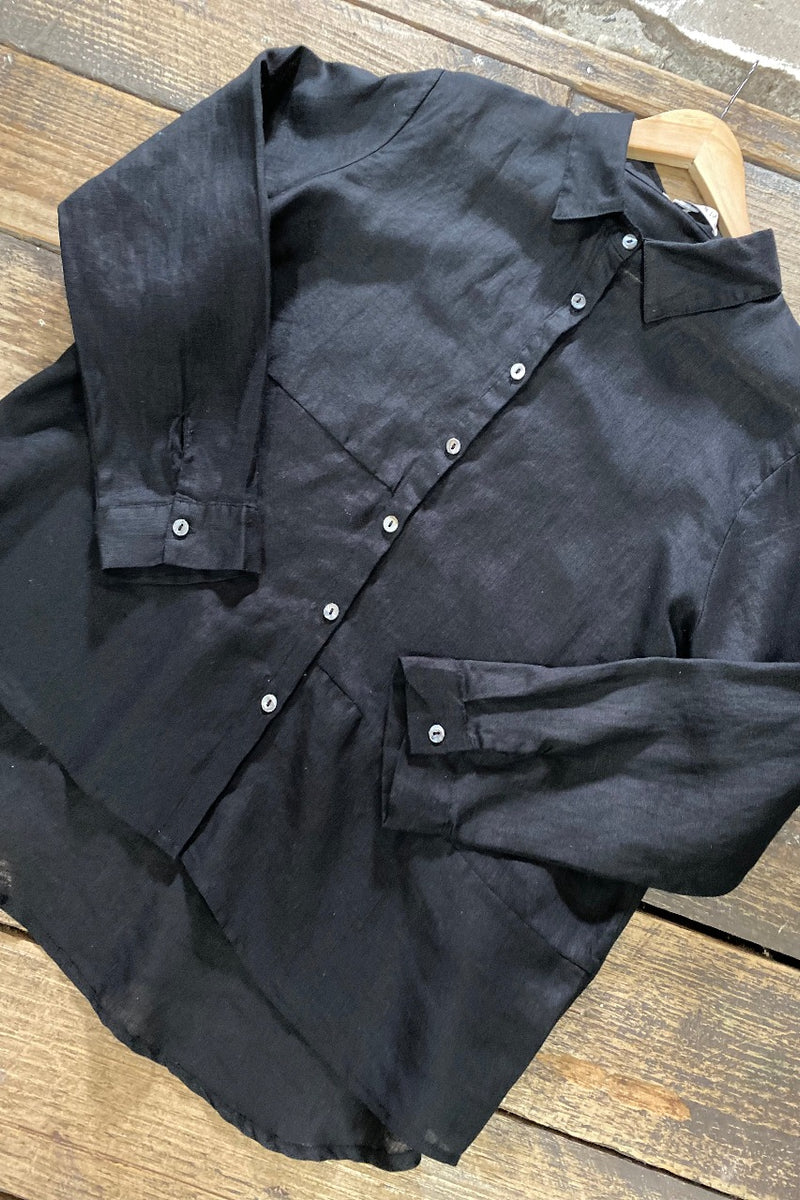 Mila Shirt in Garment Dyed Linen