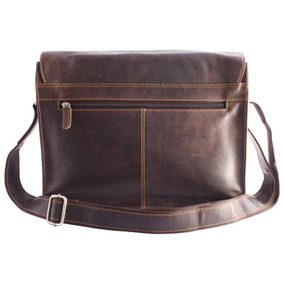 Leather Shoulder Bag Martin in Brown or Sandal