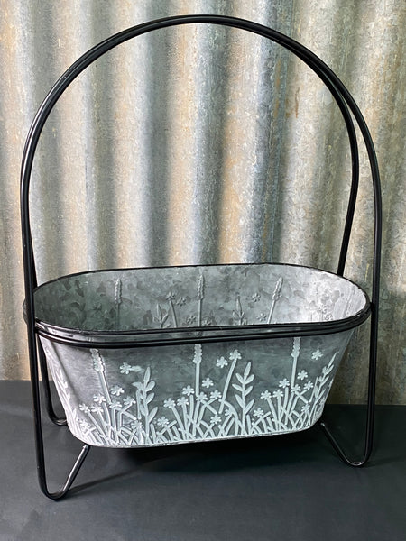 Arched Galvanised Planter