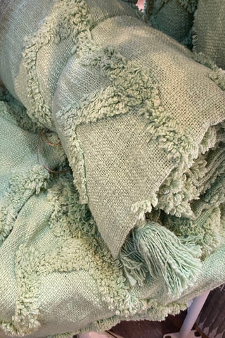 Petra Mint Throw Blanket