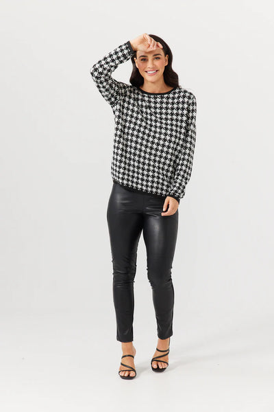 Petra Houndstooth Knit