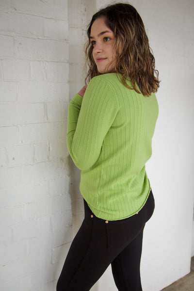 L/Sleeve Ribbed Top