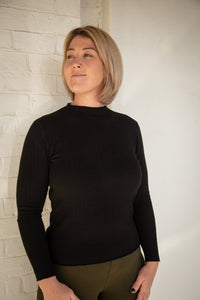 L/Sleeve Ribbed Top