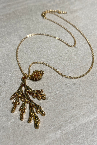 Leaf & Pine Necklace