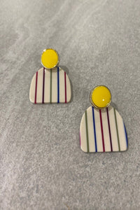 Yellow Rainbow Earrings