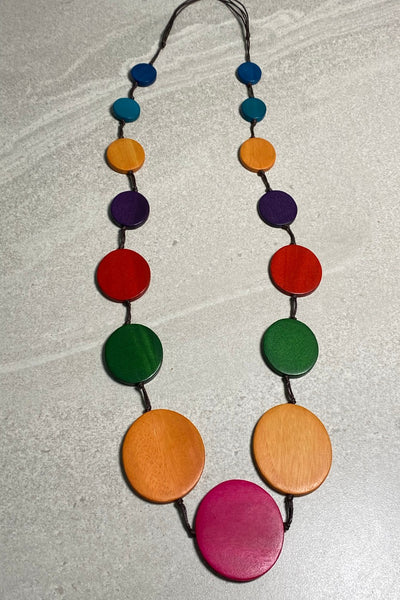 Carnival Wooden Necklace