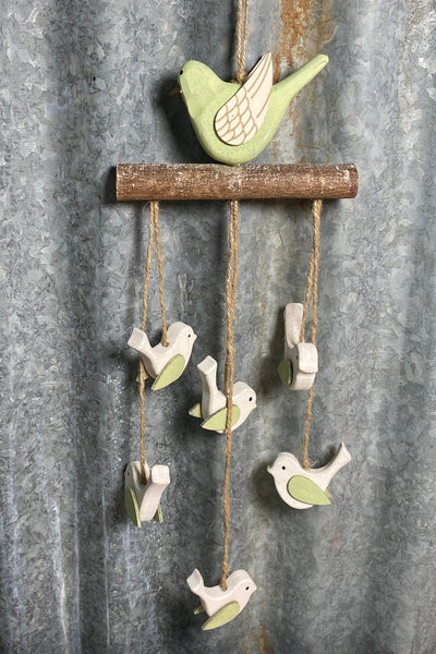 Pastel Rustic Bird Mobile