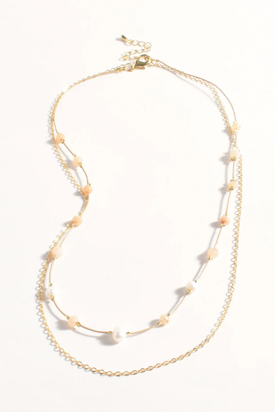 Double Layer Chain w/Beads