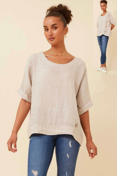 Miranda Linen Top