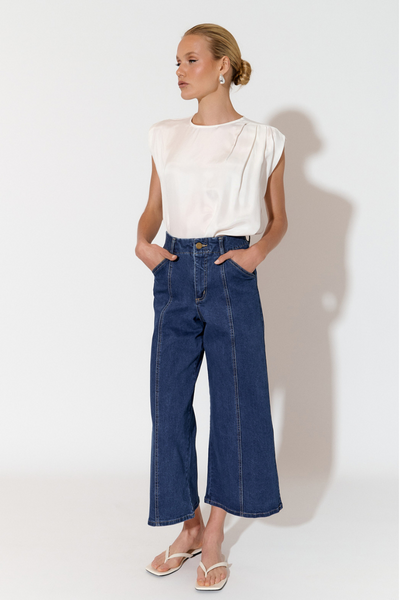 Adele Wide Leg Crop Jean