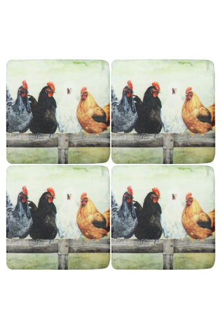 Cluck Comfort S/4 Coasters
