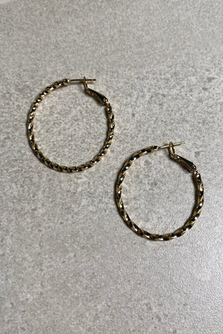 Etched Hoop Earrings