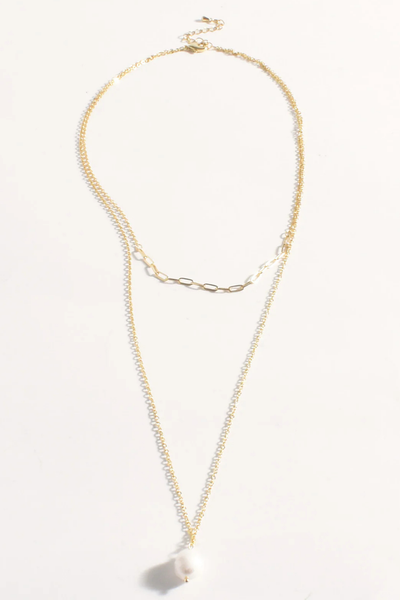 Layered Fresh Water Pearl Chain