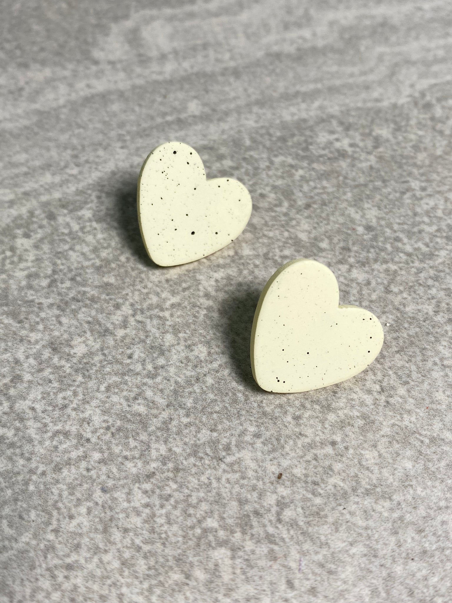 Polymer Clay Heart Earrings