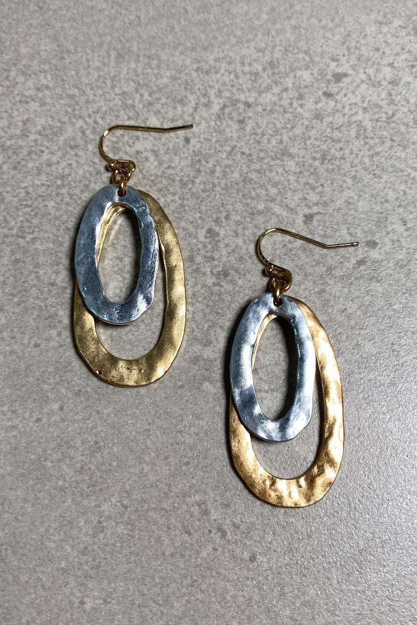 Dual Oval Earrings