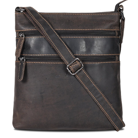 Leather X Body Purse