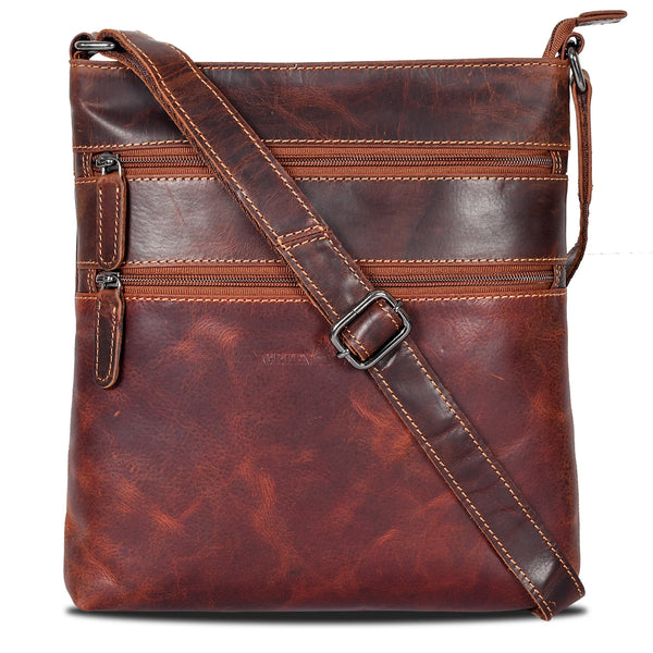 Leather X Body Purse
