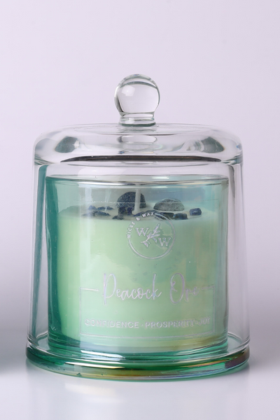 Large Crystal Infused Candle