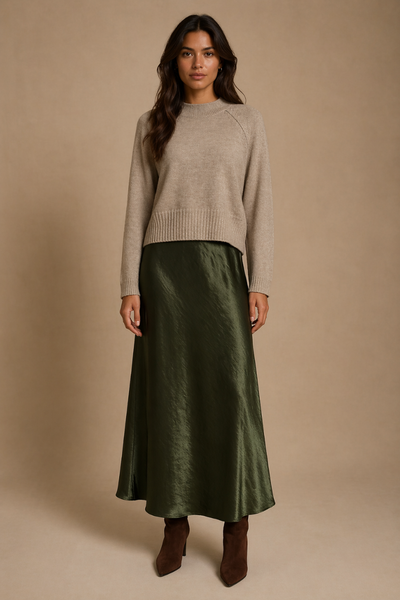 Blake Satin Skirt