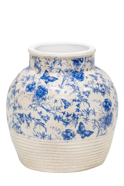 Blue Glazed Pot
