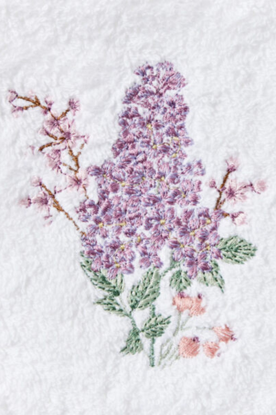 Lilac Bouquet Face Washer
