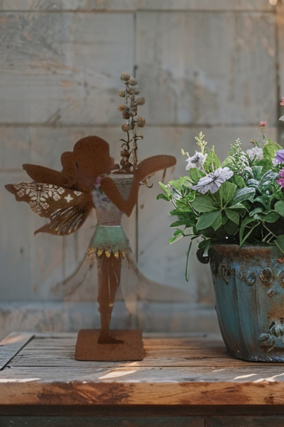 Tin Fairy Statue