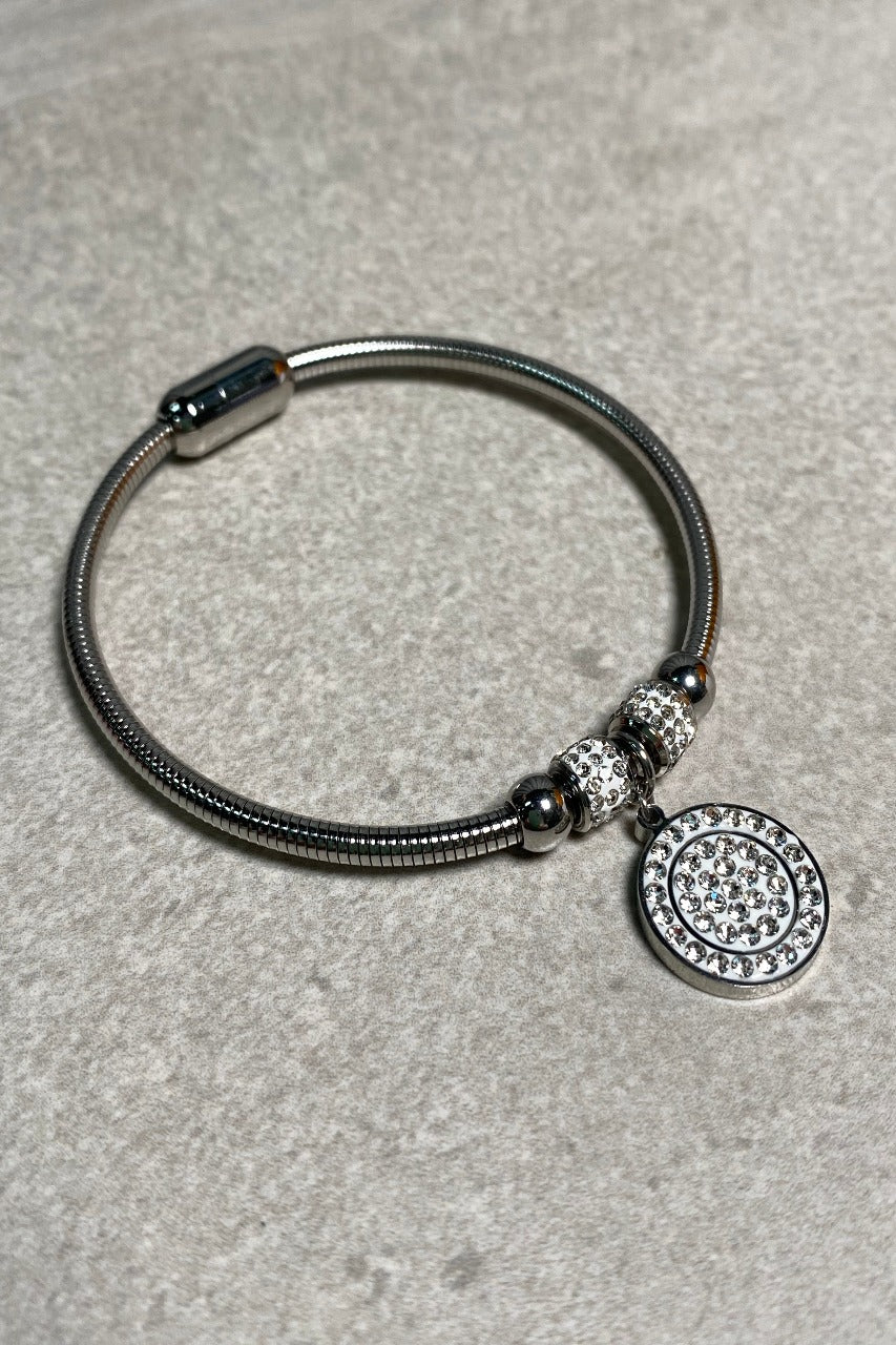 Crystal Disc Magnetic Bracelet