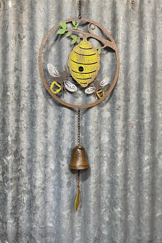 Bee Lasercut Hanging Bell