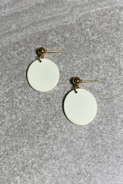 Disc Drop Earrings