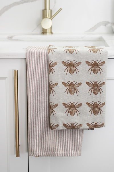 S/2 Honey Bee Tea Towels