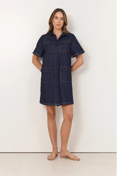 Erin Denim Shirt Dress