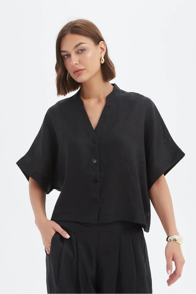 Boxy Button Shirt