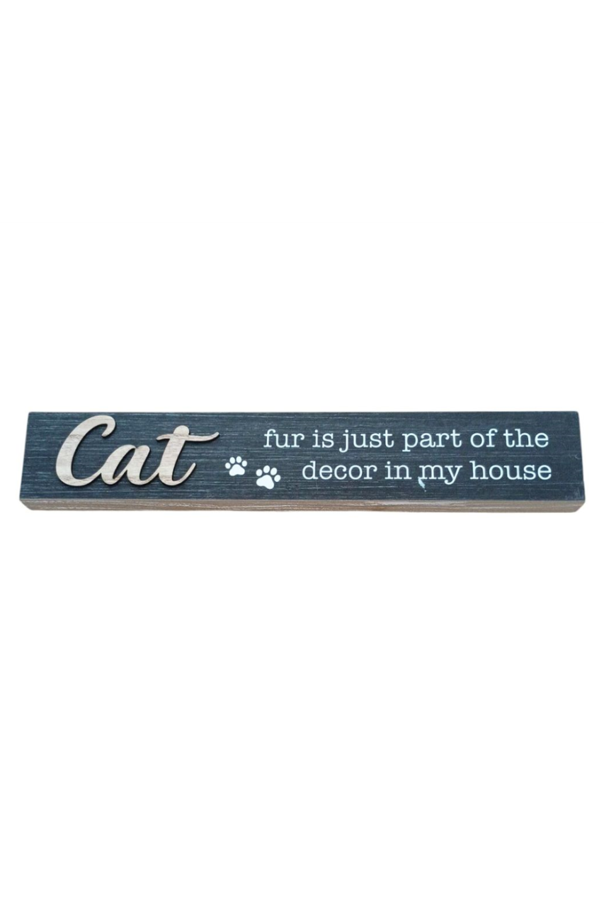 Cat Fur Decor Sign