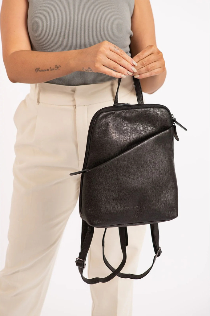 claires black leather backpack purse Claire Backpack – Hub n Hive