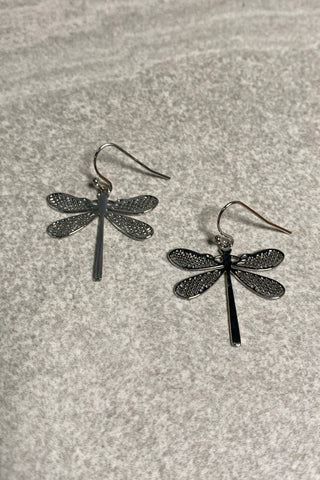 Fine Dragonfly Earrings