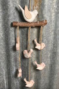 Pastel Rustic Bird Mobile