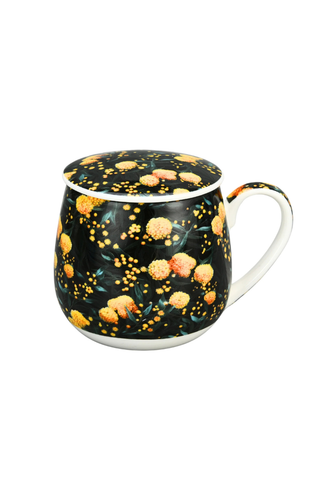 Golden Wattle Tea Infuser Mug