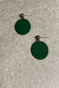 Disc Drop Earrings