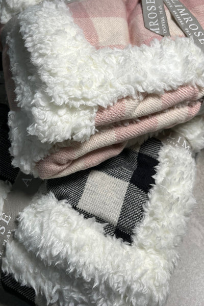 Sherpa Check Blanket