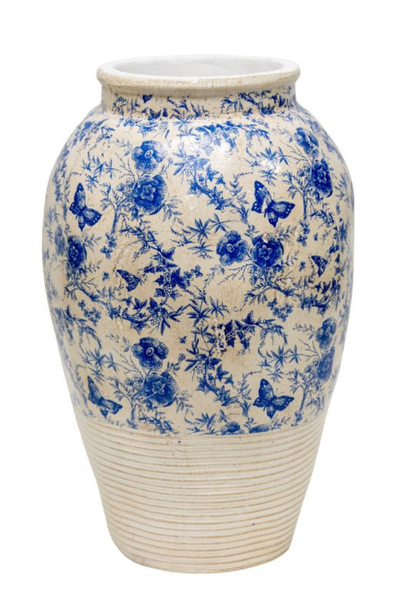 Blue Glazed Urn