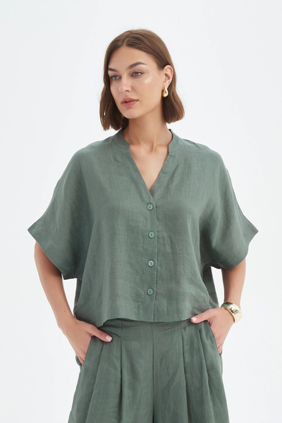 Boxy Button Shirt