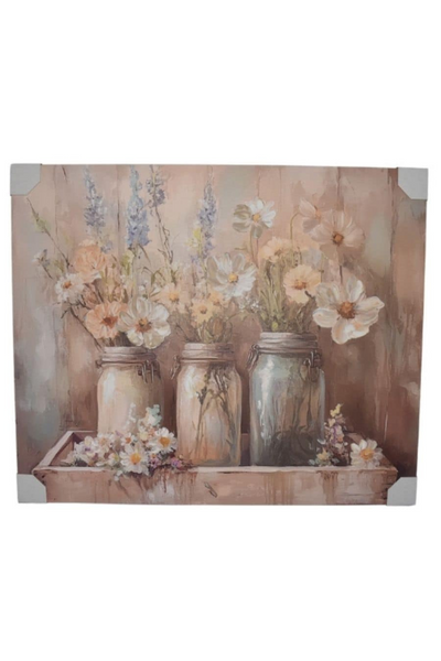 Flower Jars Canvas