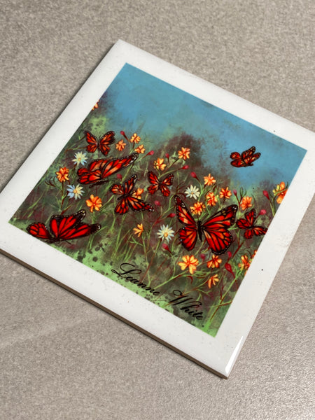 Butterfly Ceramic Coaster