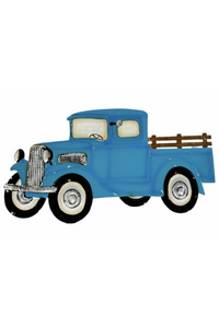 Blue Tin Ute Wall Art