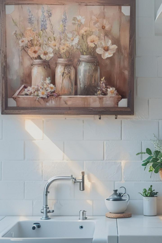 Flower Jars Canvas