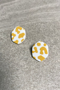 Mandarin Disc Earrings