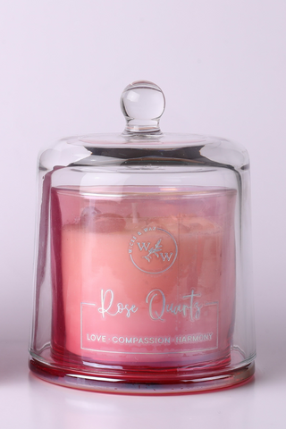 Large Crystal Infused Candle