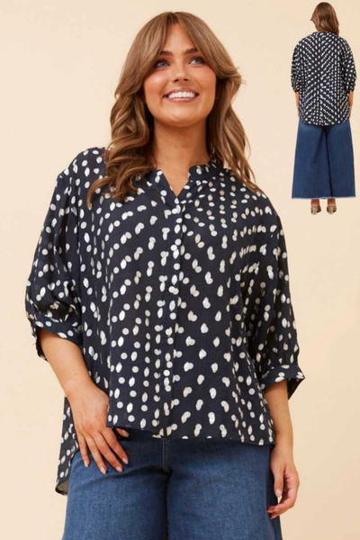 Ana Button Top