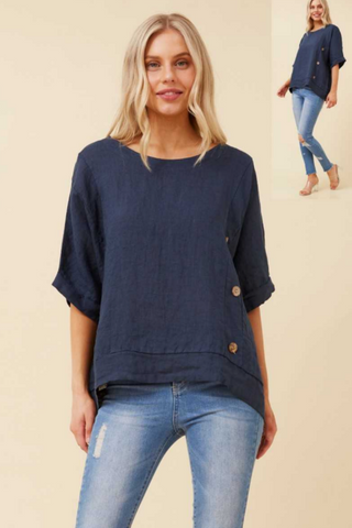 Miranda Linen Top