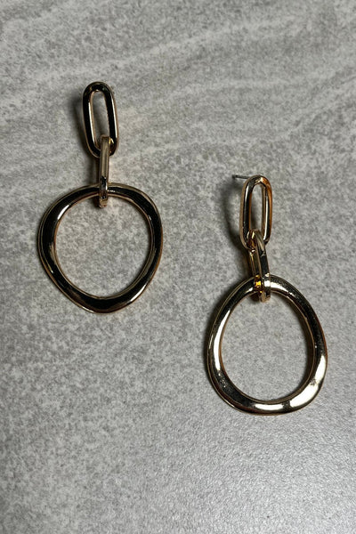 Paperclip Hoop Earrings